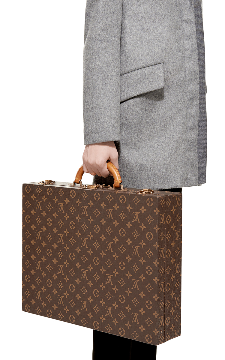 Louis Vuitton, Bags, Louis Vuitton Cartable Briefcase Ombre Leather Brown