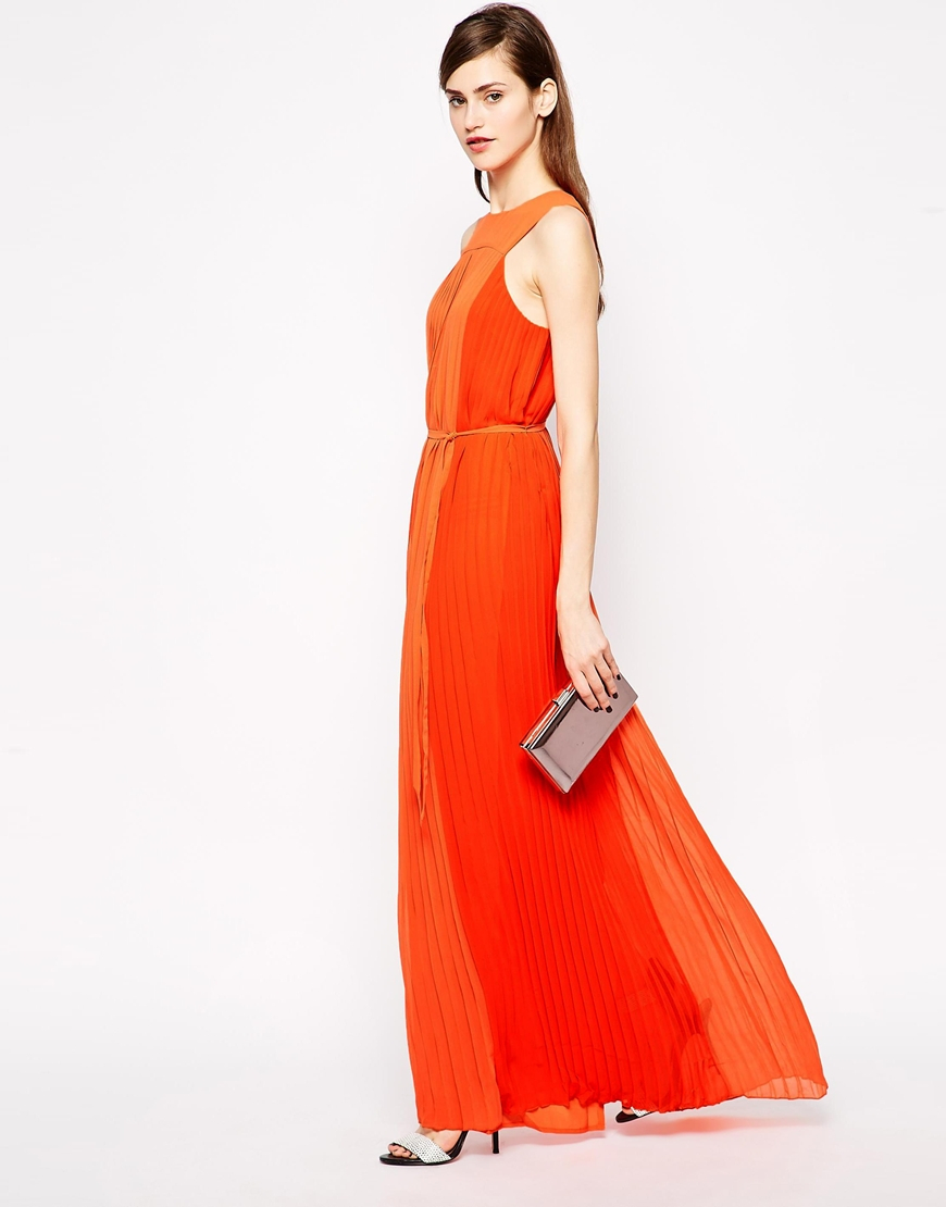french connection orange dress