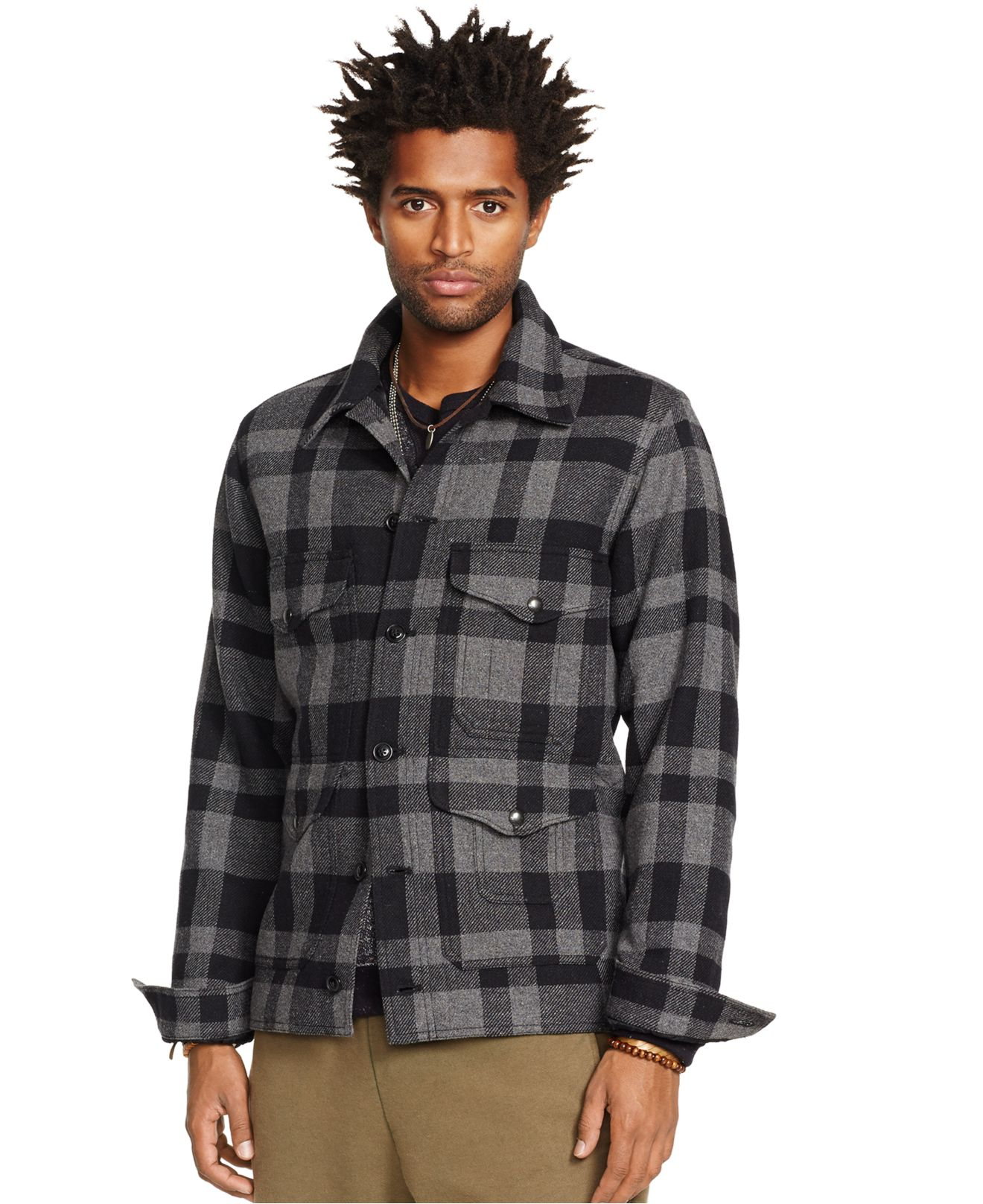 Lyst Denim & Supply Ralph Lauren WoolBlend Plaid Jacket in Gray for Men