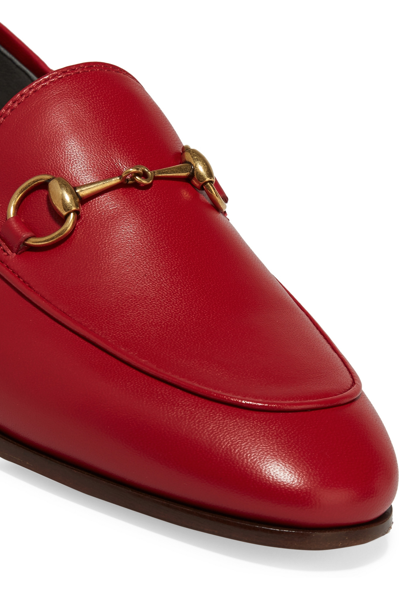 red gucci loafers men's