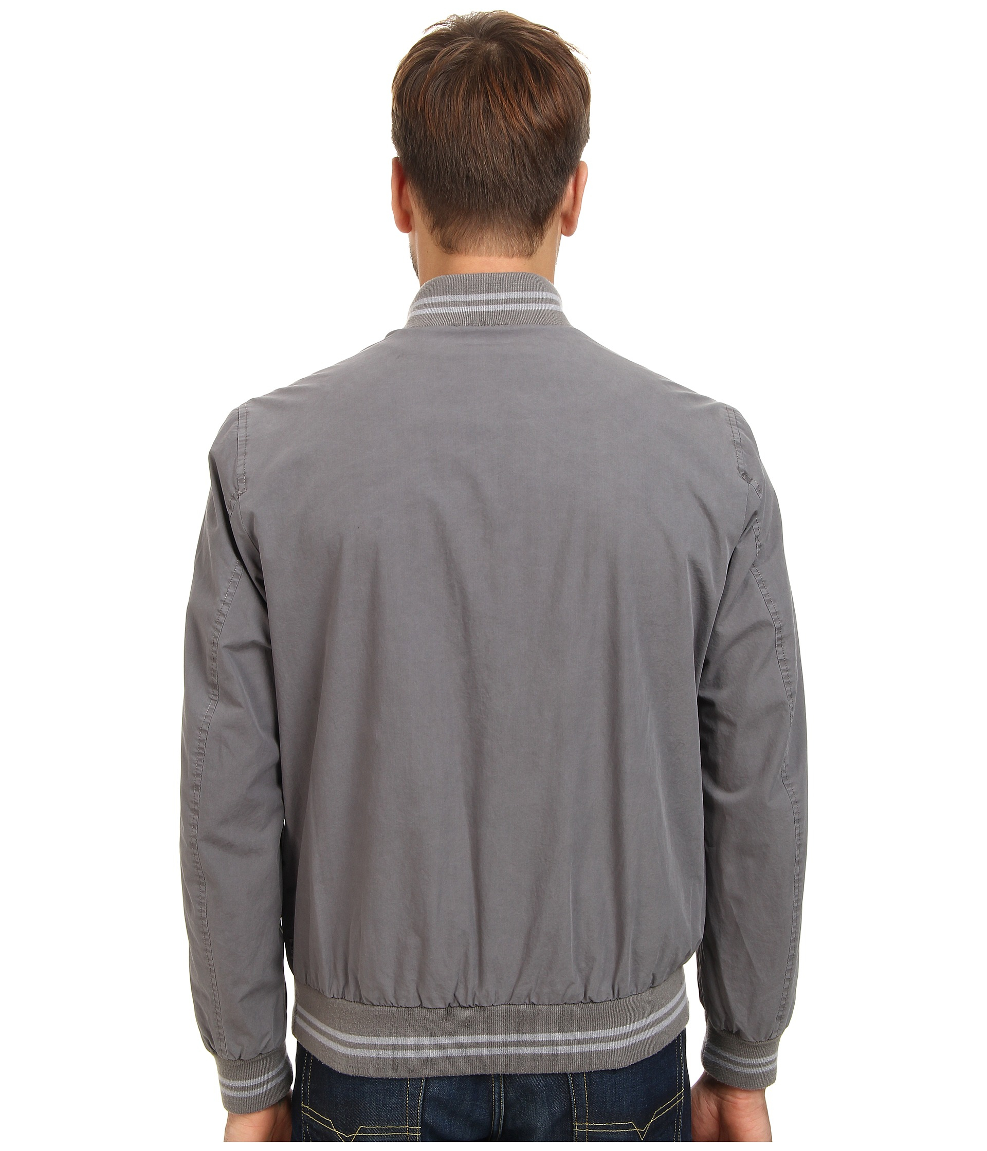 Levi's Light Weight Cotton Varsity Bomber Jacket in Gray for Men (Grey