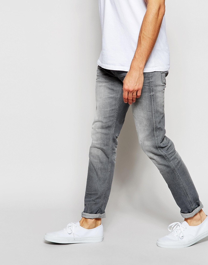 Jeans Anbass Slim Stretch Fit Grey Faded