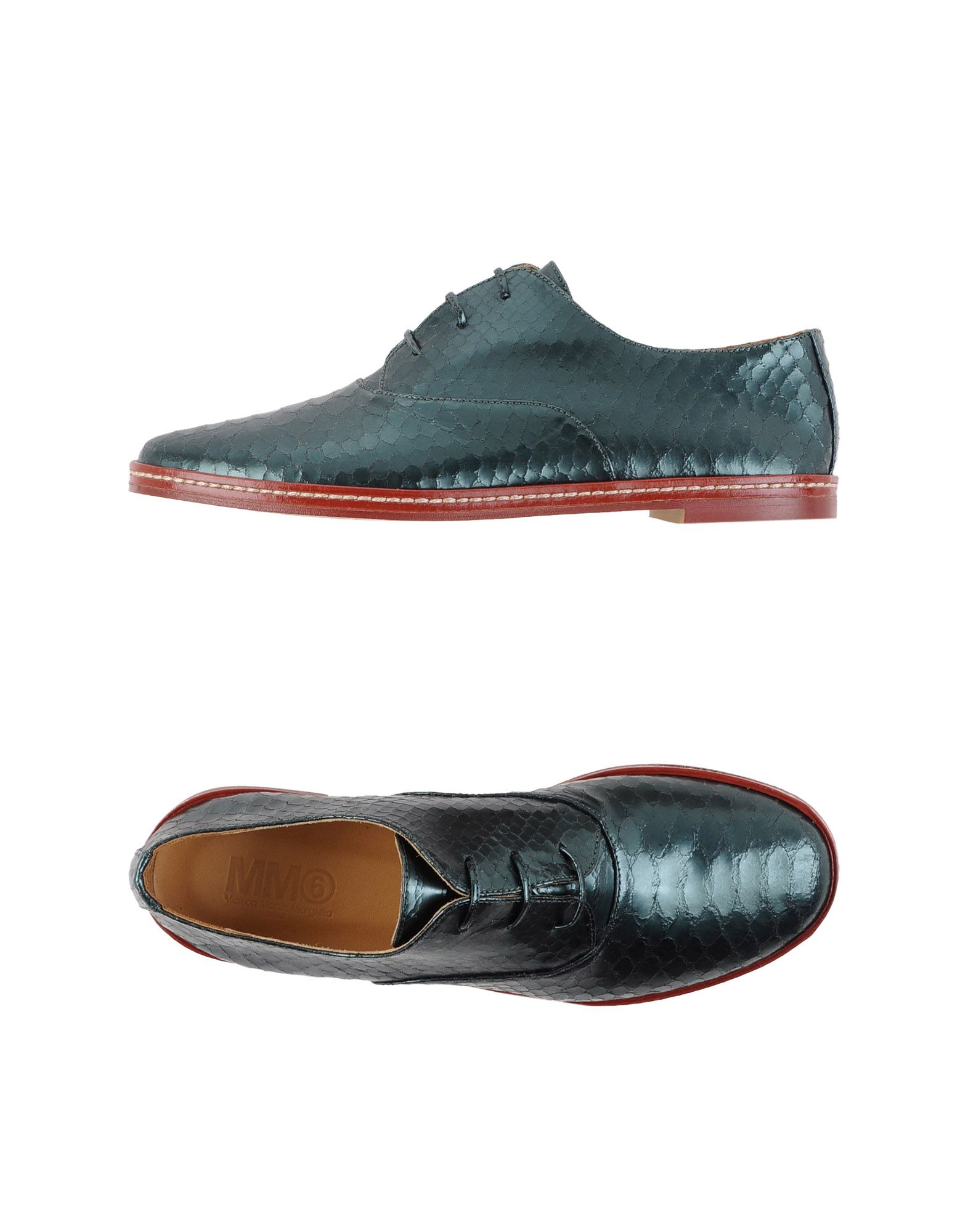 Mm6 by maison martin margiela Lace-up Shoes in Green | Lyst