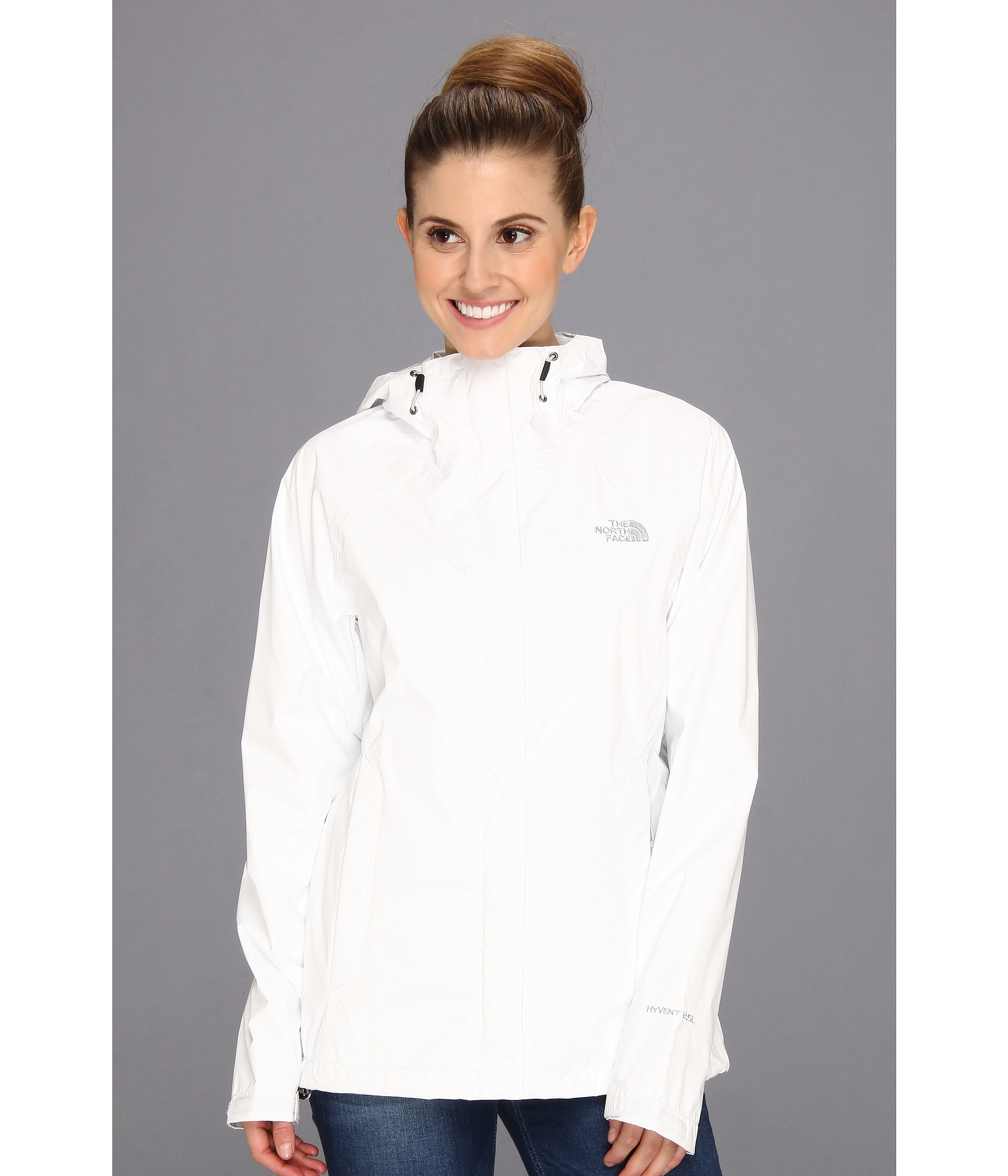 long sleeve white north face top