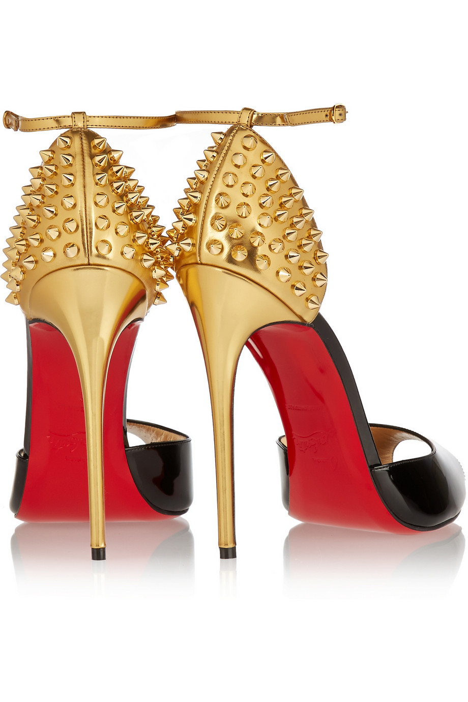 Christian Louboutin Pina Spike 120 Patentleather Pumps in Black - Lyst