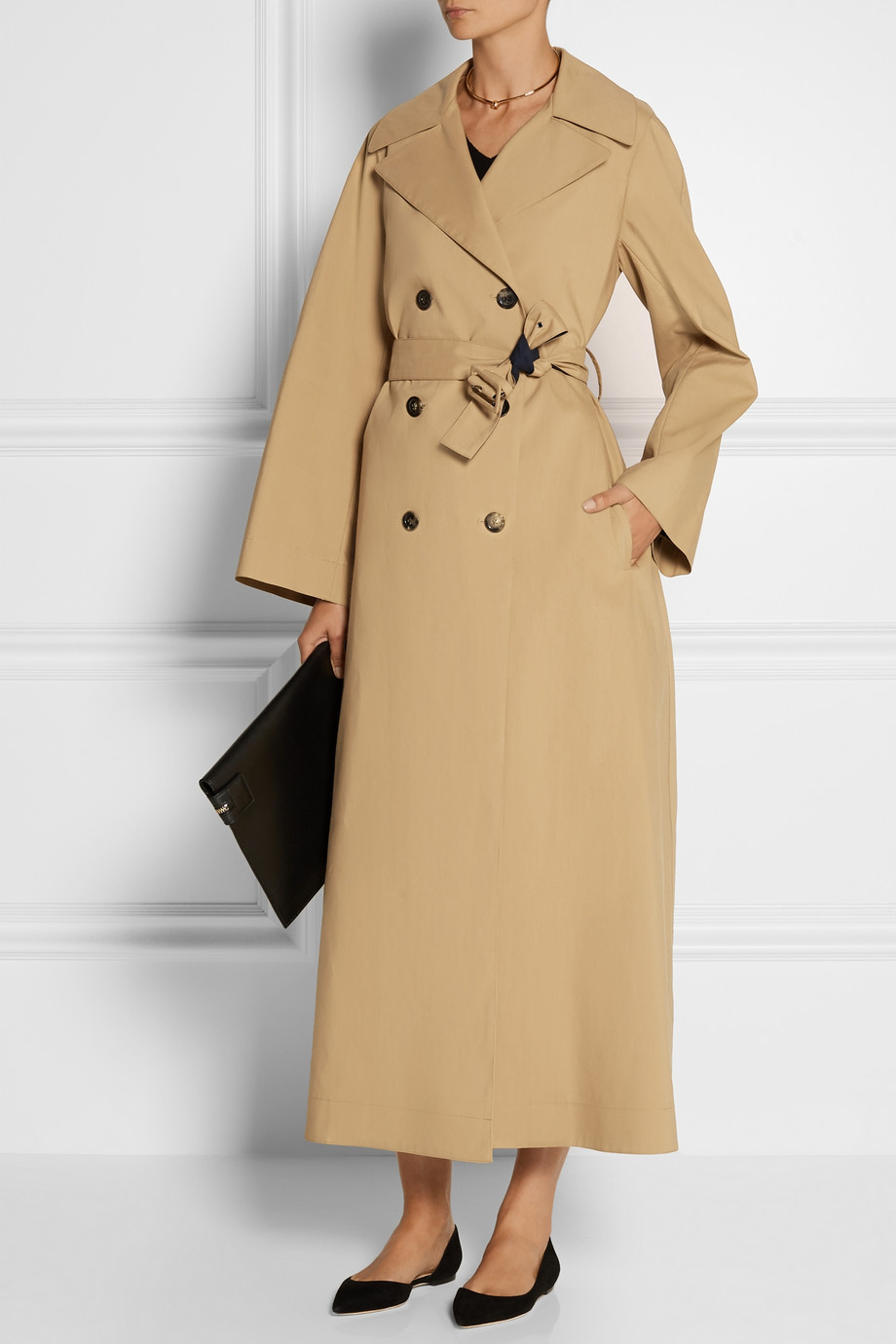 The Row Guyen Doublefaced Cotton Trench Coat in Blue (Natural) - Lyst