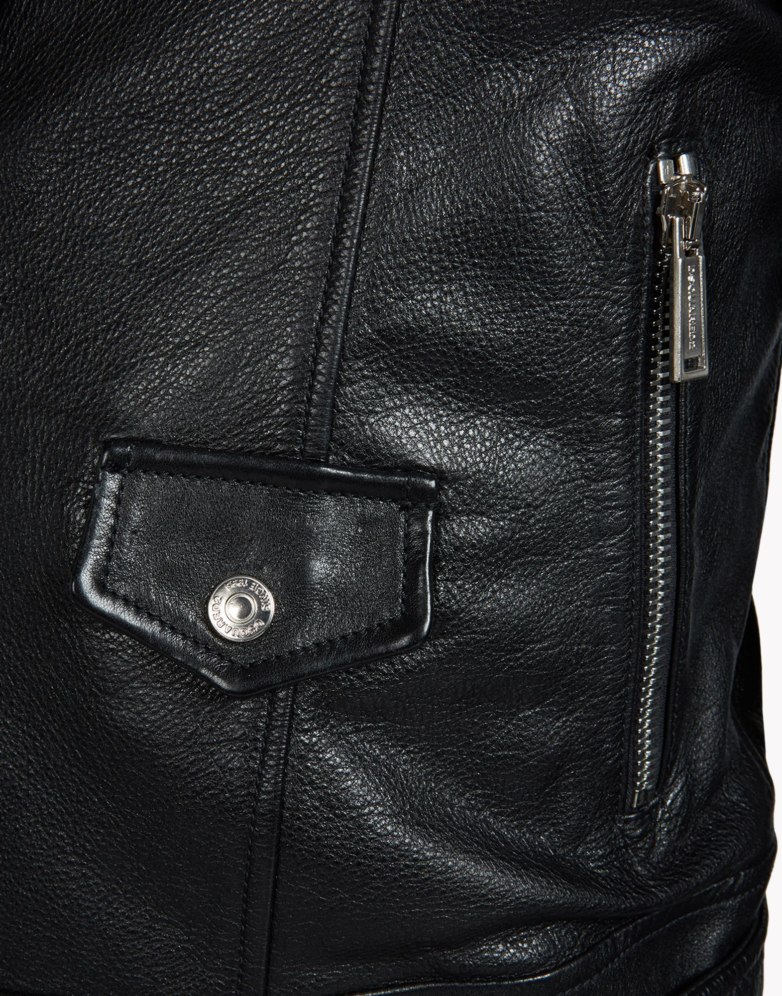 Lyst - Dsquared² Rockstar Leather Jacket in Black for Men