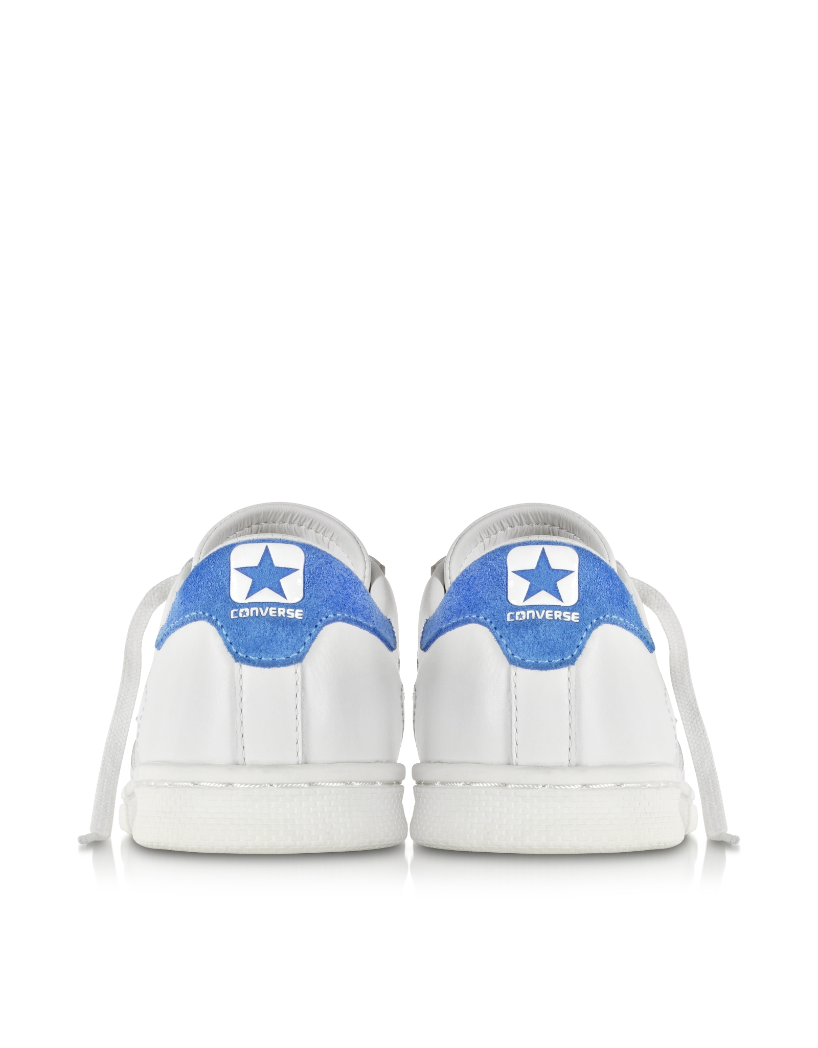baby blue leather converse