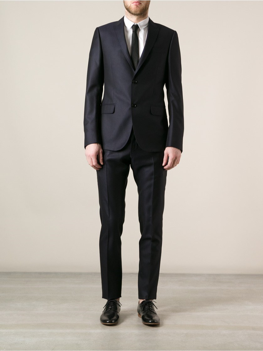 Gucci Suit in Blue for Men - Lyst
