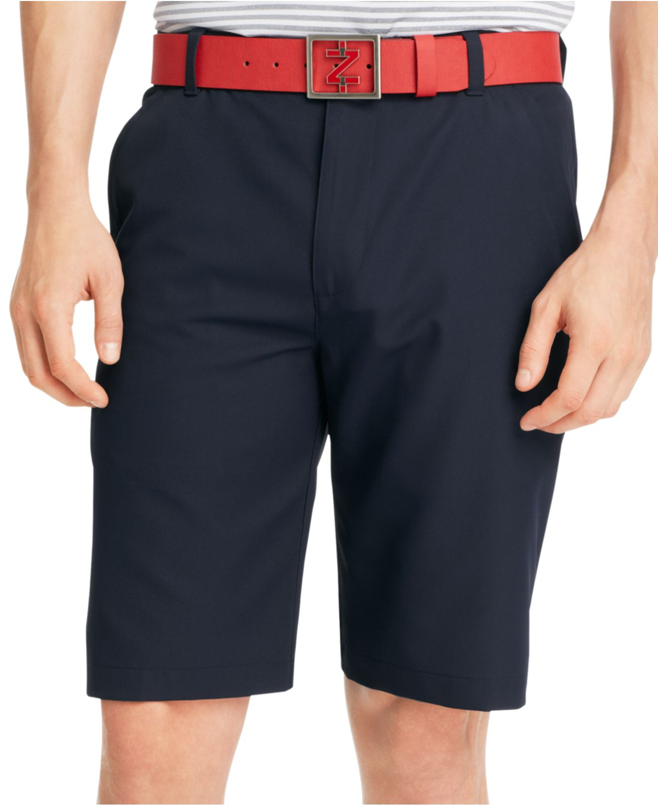 Izod Men's Flat Front Golf Shorts in Blue for Men (Midnight) Save 40