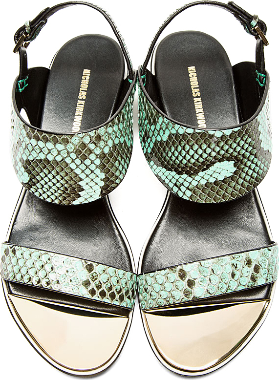 python sandals flat