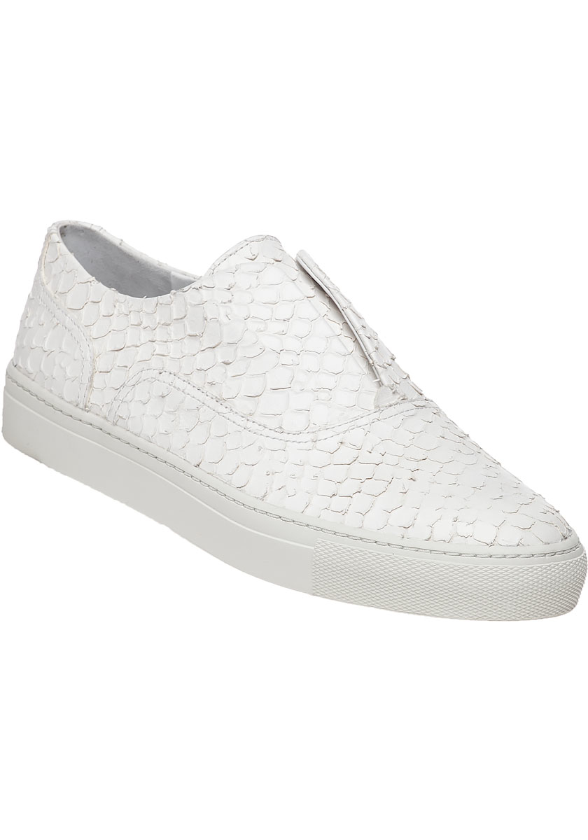 vince white slip ons