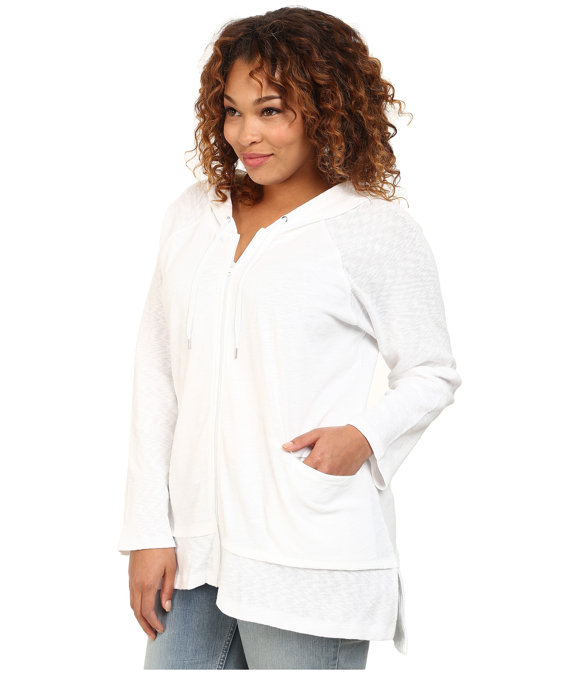 plus size v neck hoodies