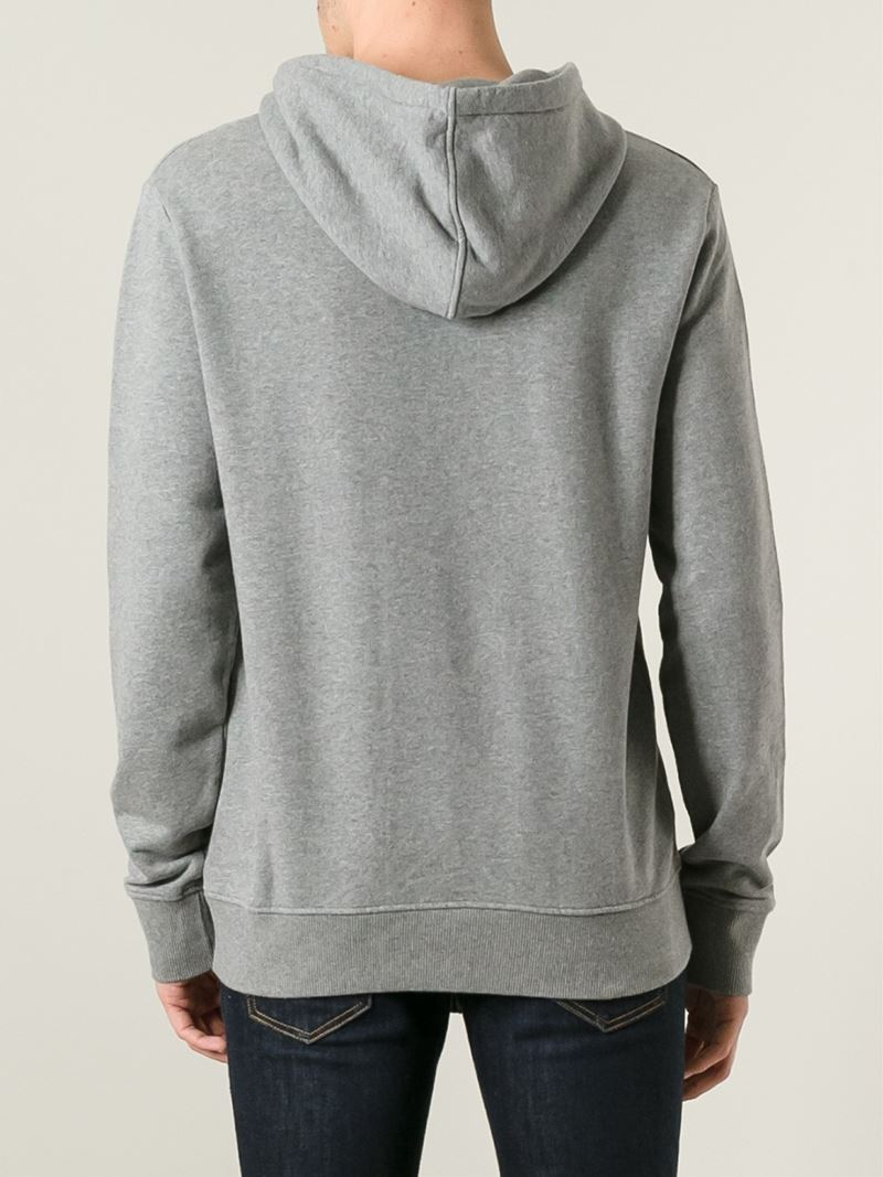 Lyst - Calvin Klein Jeans Logo Print Hoodie in Gray for Men