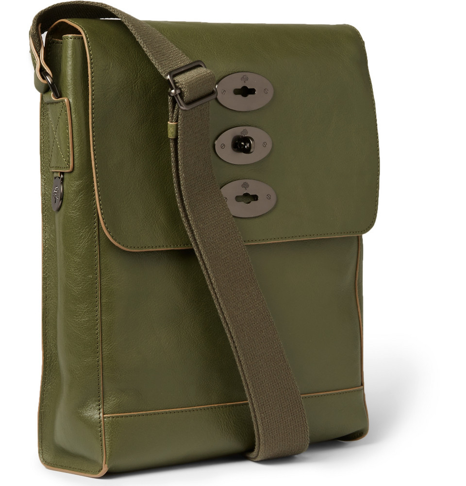 Lyst Mulberry Brynmore Leather Messenger Bag in Green for Men