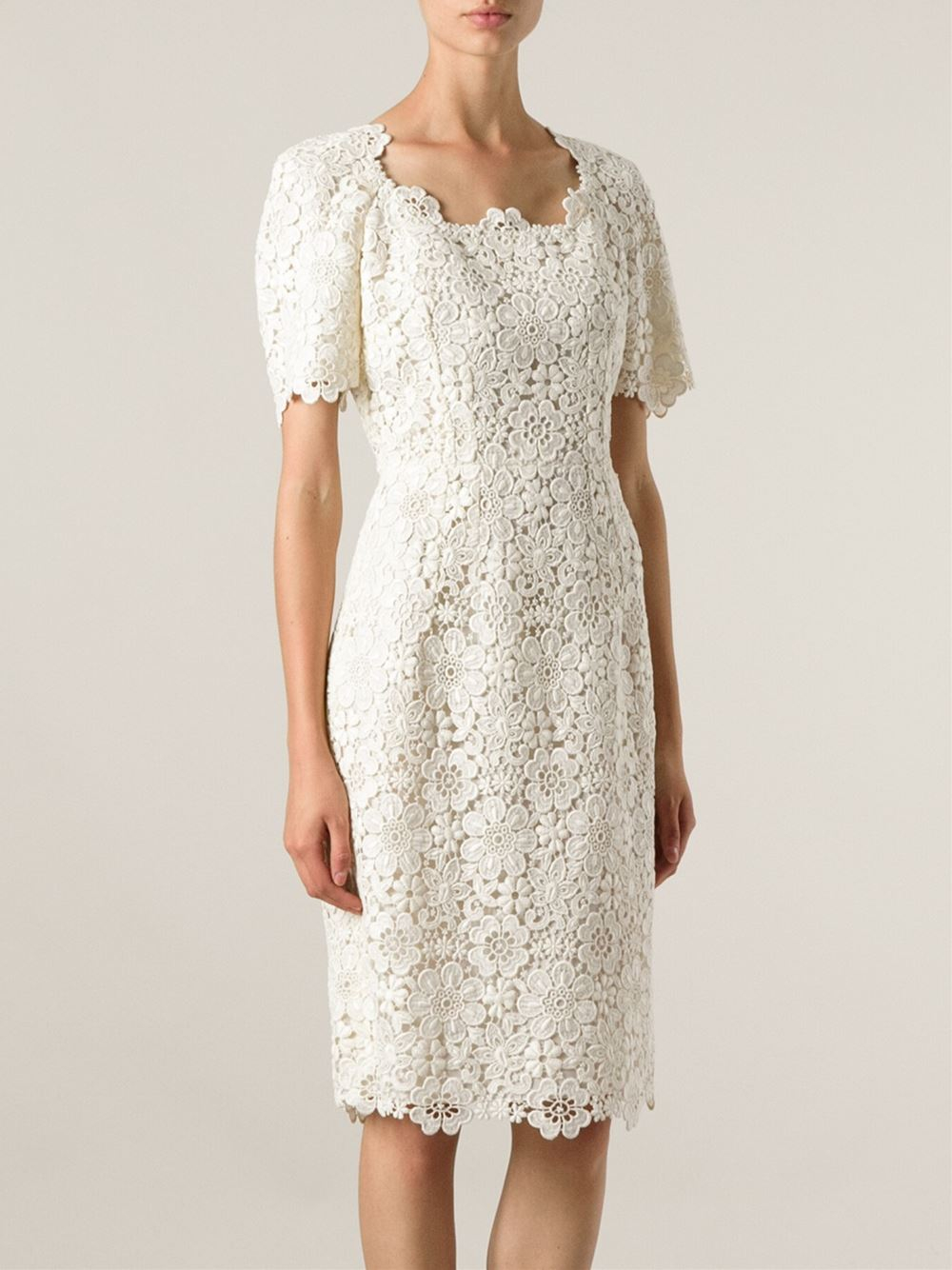 Dolce ☀ Gabbana Floral Lace Dress in ...