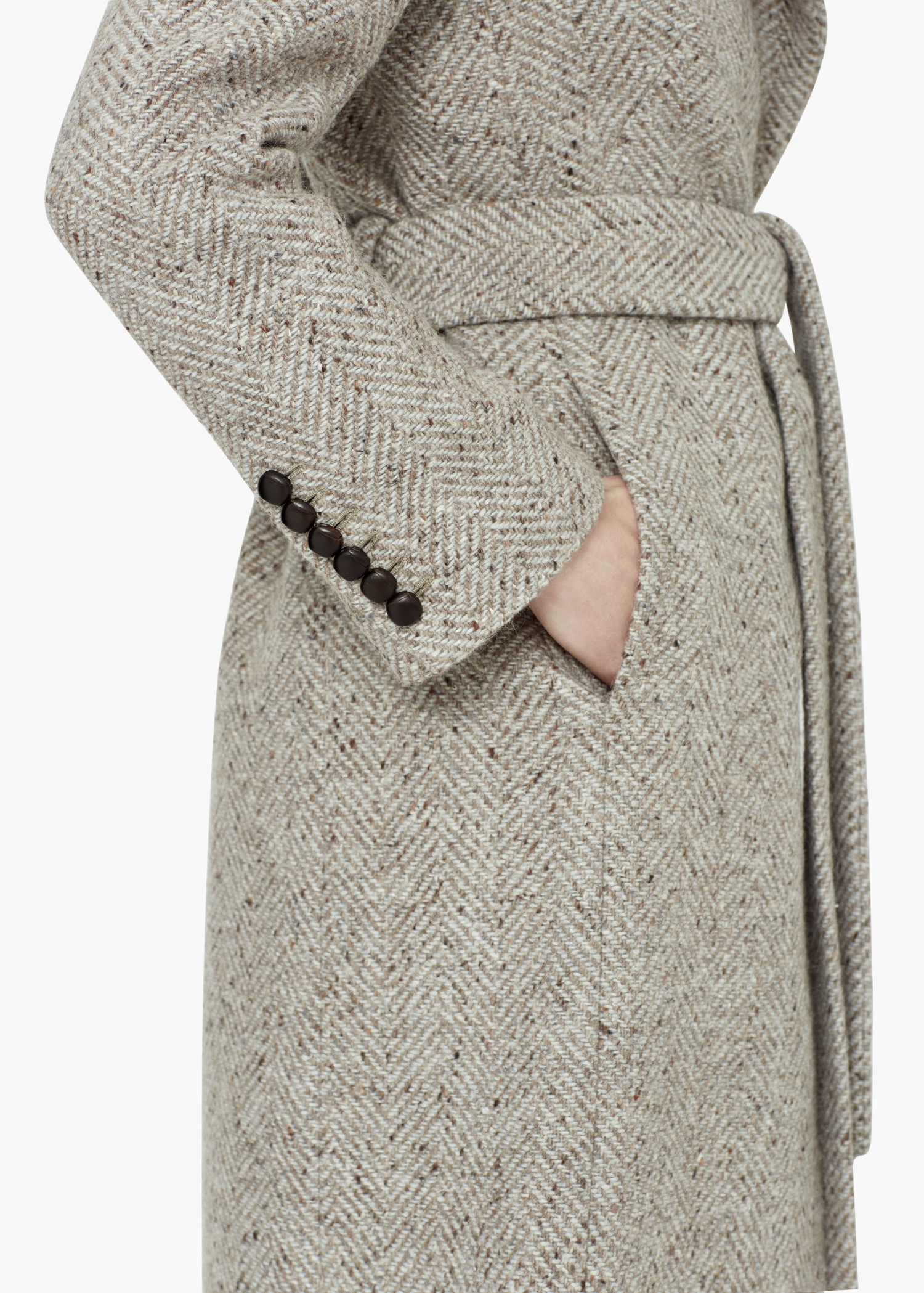 mango beige wool coat