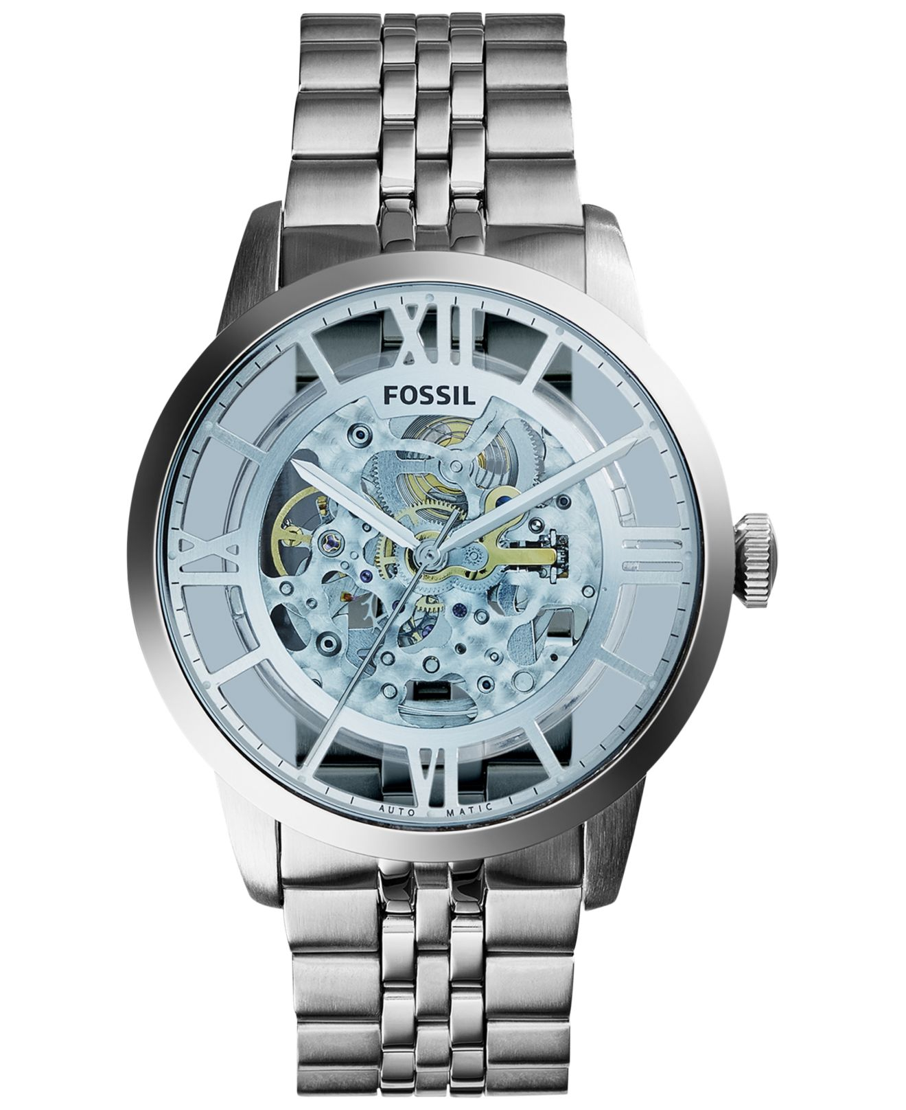 Lyst - Fossil Men's Automatic Townsman Stainless Steel Bracelet Watch