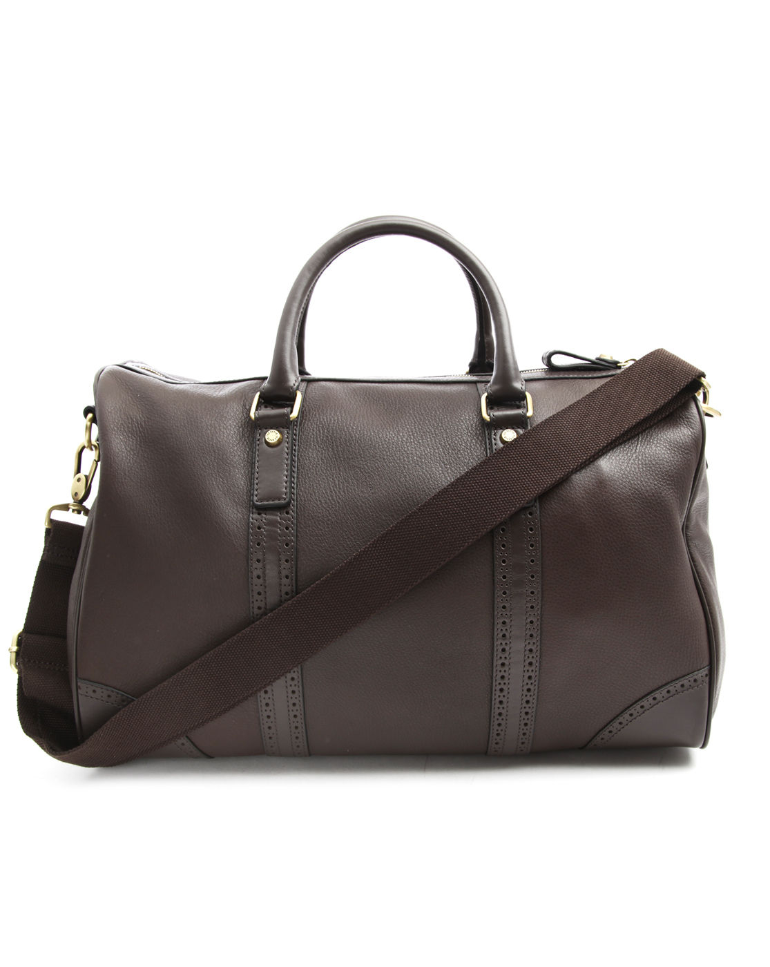 Ted baker Chocolate Leather Weekend Bag in Brown for Men Lyst