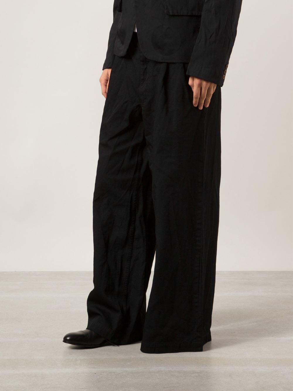 Comme des Garçons Wide Leg Trousers in Black for Men | Lyst