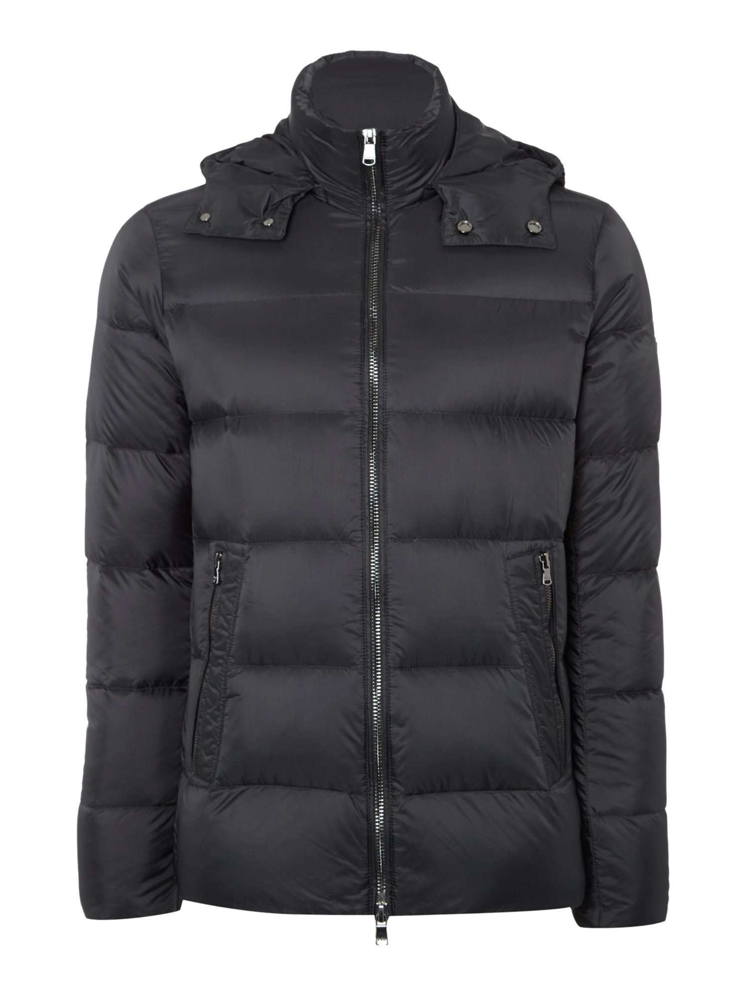 Michael Kors Synthetic Hooded Down Jacket in Black for Men - Lyst