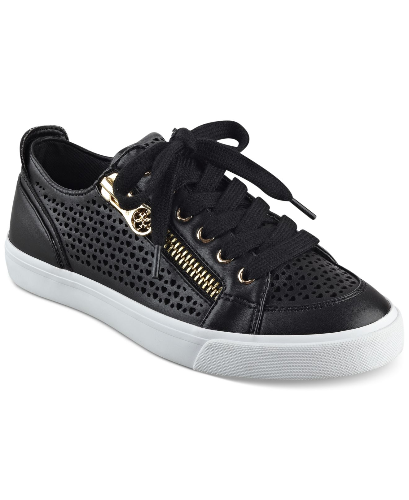 Guess Women's Gerlie Lace-up Sneaker in Black | Lyst