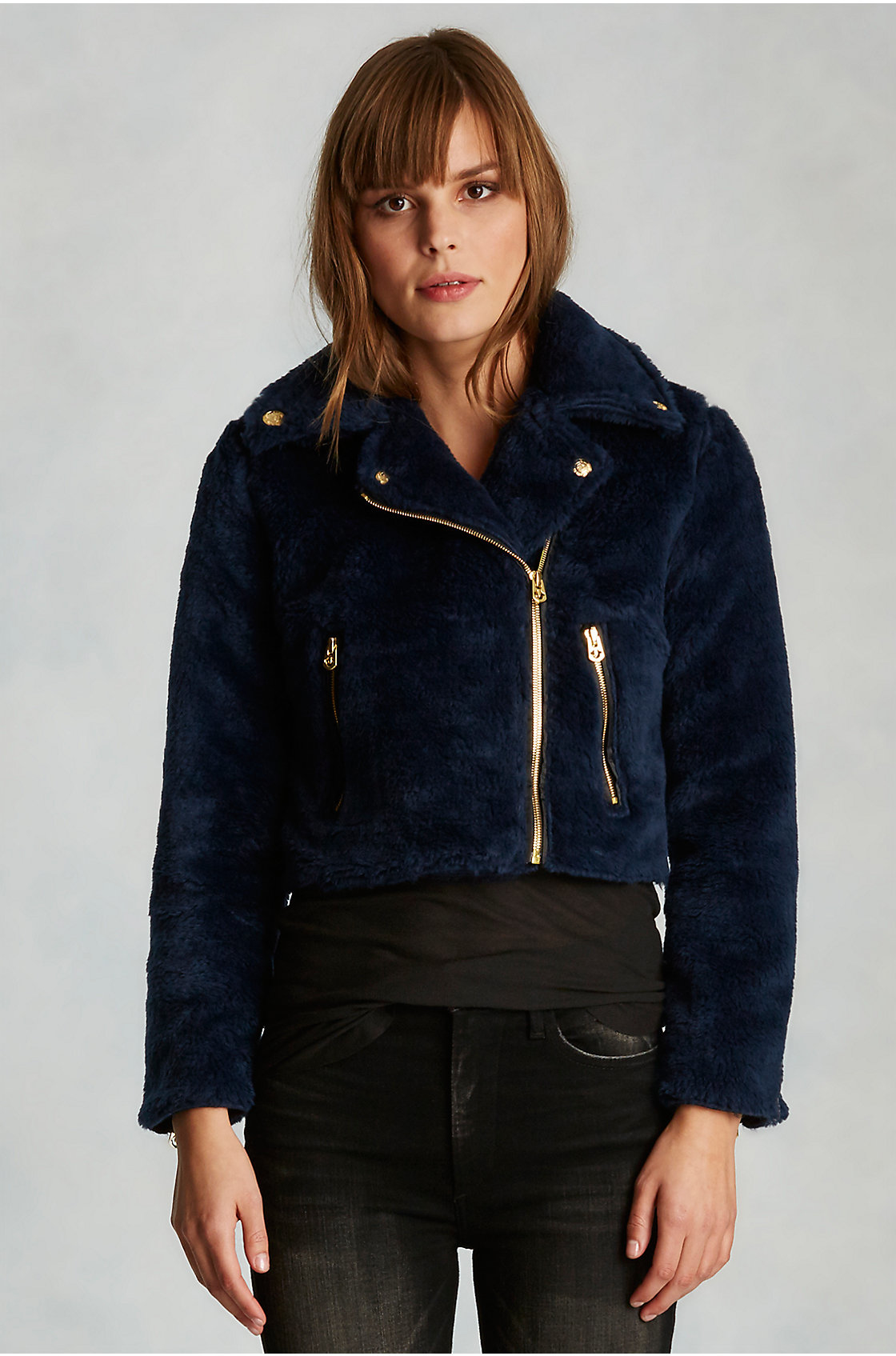 Women S Moto Leather Jacket True Religion Cairoamani Com True Religion Faux Fur Cropped Womens Moto Jacket Lyst