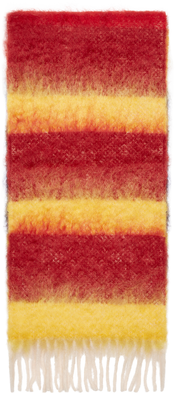 Loewe Multicolor Mohair Striped Scarf for Men - Lyst