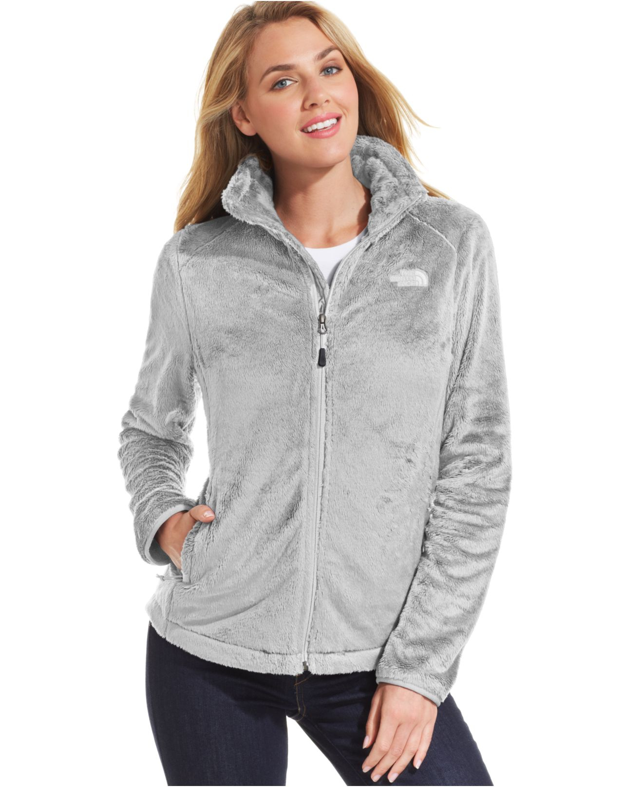 The North Face Osito 2 Fleece Jacket in Gray | Lyst