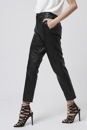 leather cigarette pants