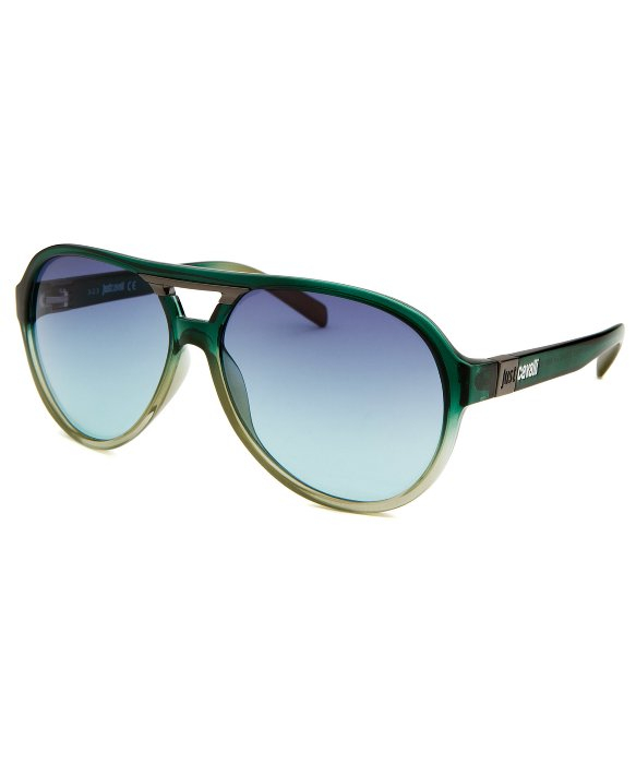 Just Cavalli Men'S Aviator Translucent Green Sunglasses in Green for Men | Lyst