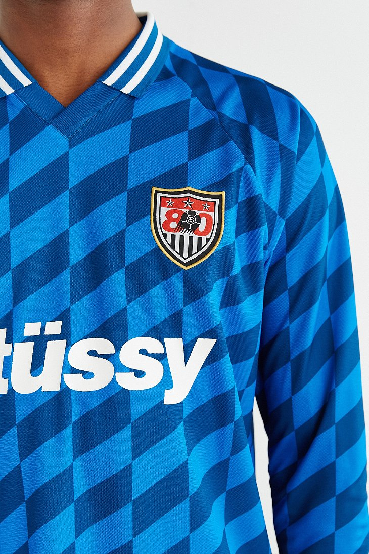 Stussy Soccer Jersey in Blue for Men | Lyst