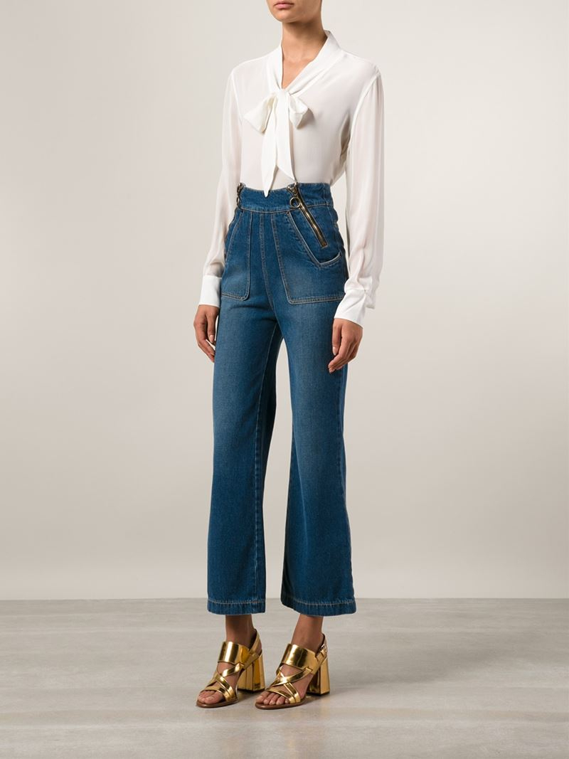 chloe high waisted jeans