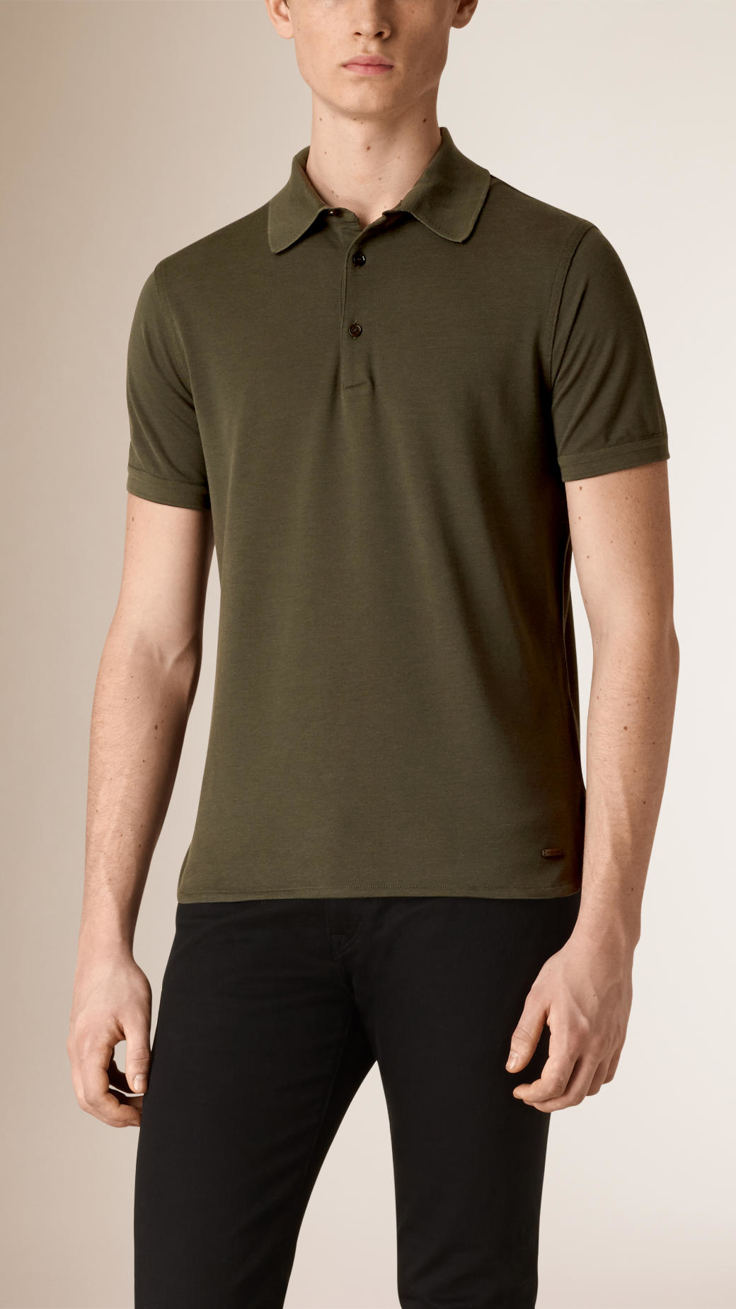 olive green burberry shirt
