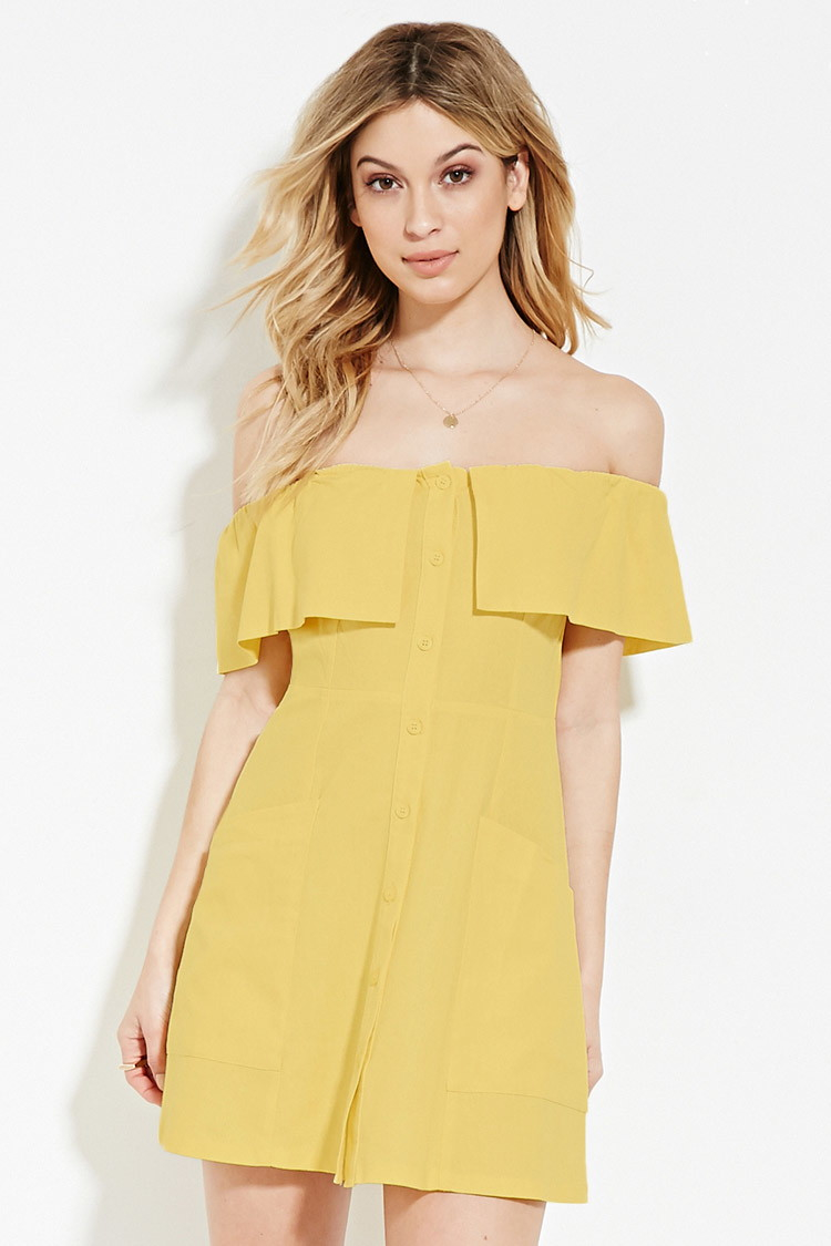 forever 21 off the shoulder mini dress