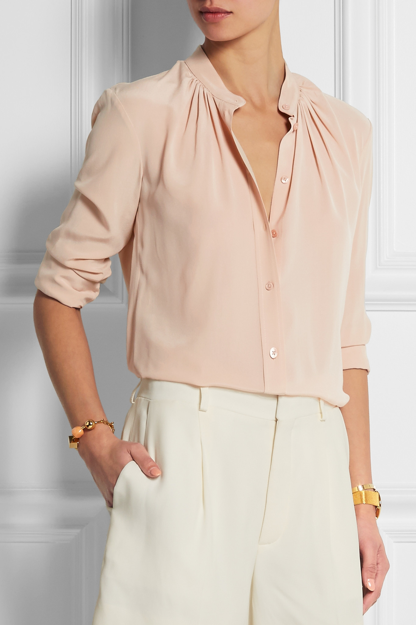 Crepe de chine blouse Clearance
