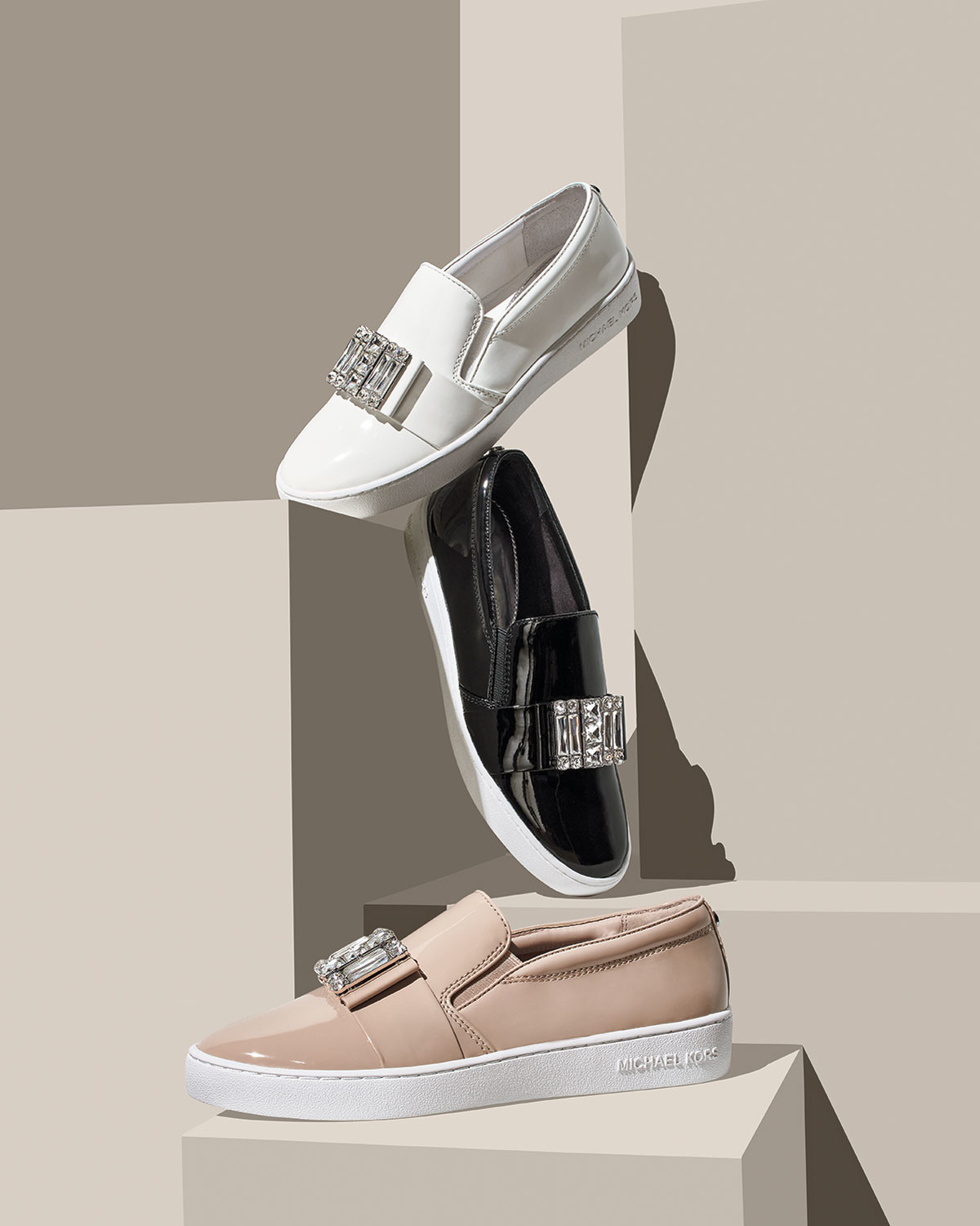michael kors patent leather sneakers