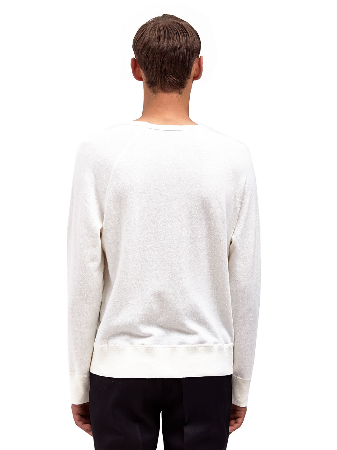 Download Acne Studios Mens College Melange Sweatshirt in White for ...