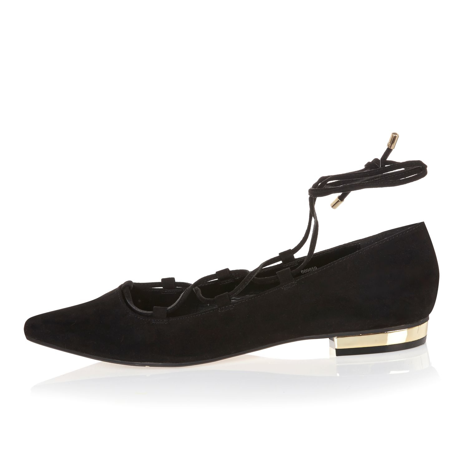 ghillie lace up flats