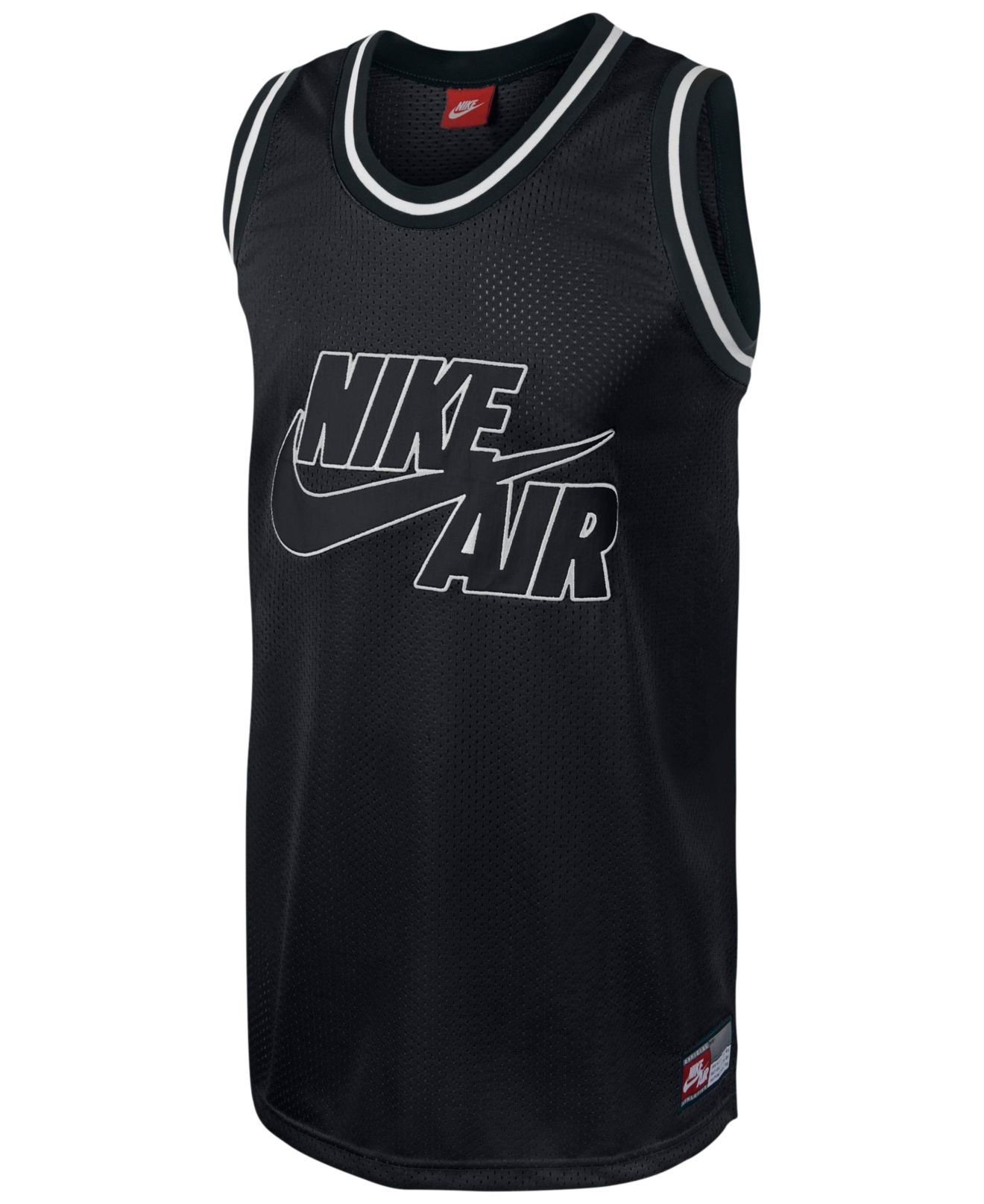 Nike Retro Logo Graphic Basketball Jersey in Black for Men