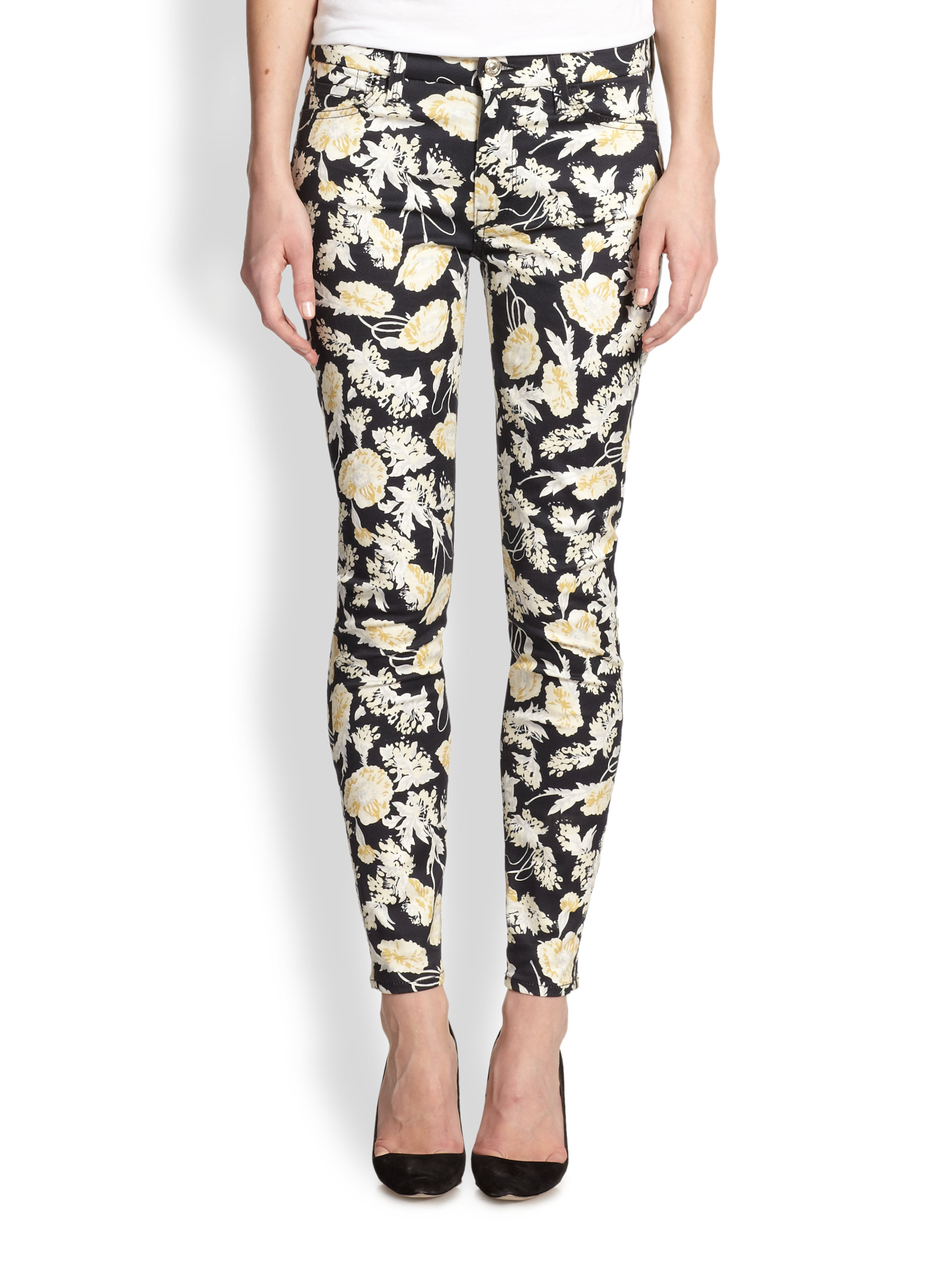 7 for all mankind printed jeans