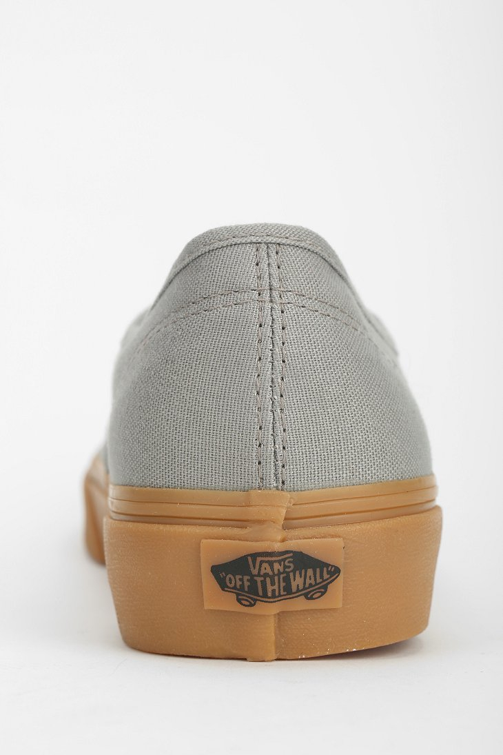 Vans Authentic Gum Sole Womens Lowtop Sneaker in Gray | Lyst