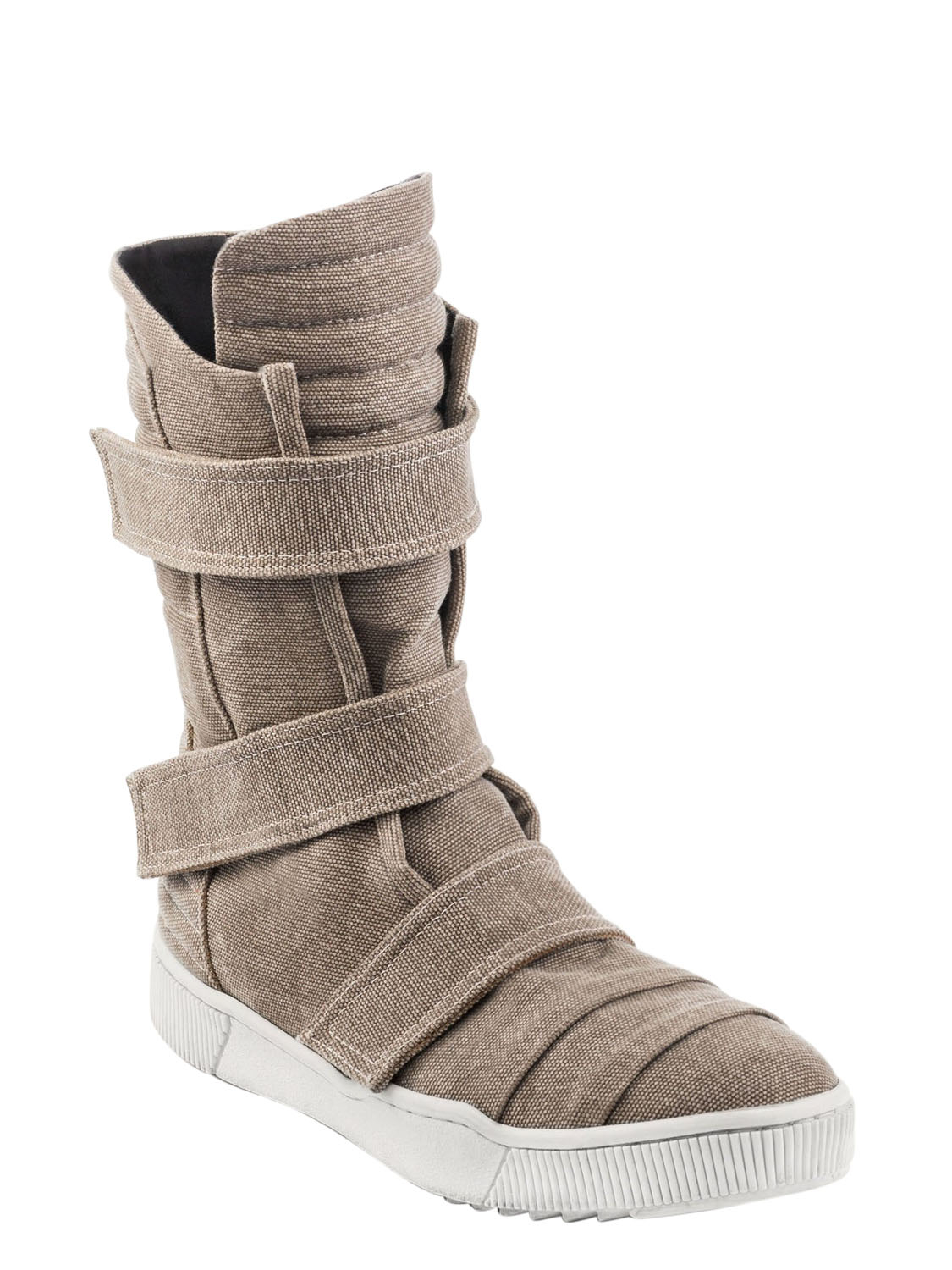Demobaza Cotton Canvas Velcro Sneaker Boots in Natural for Men | Lyst UK