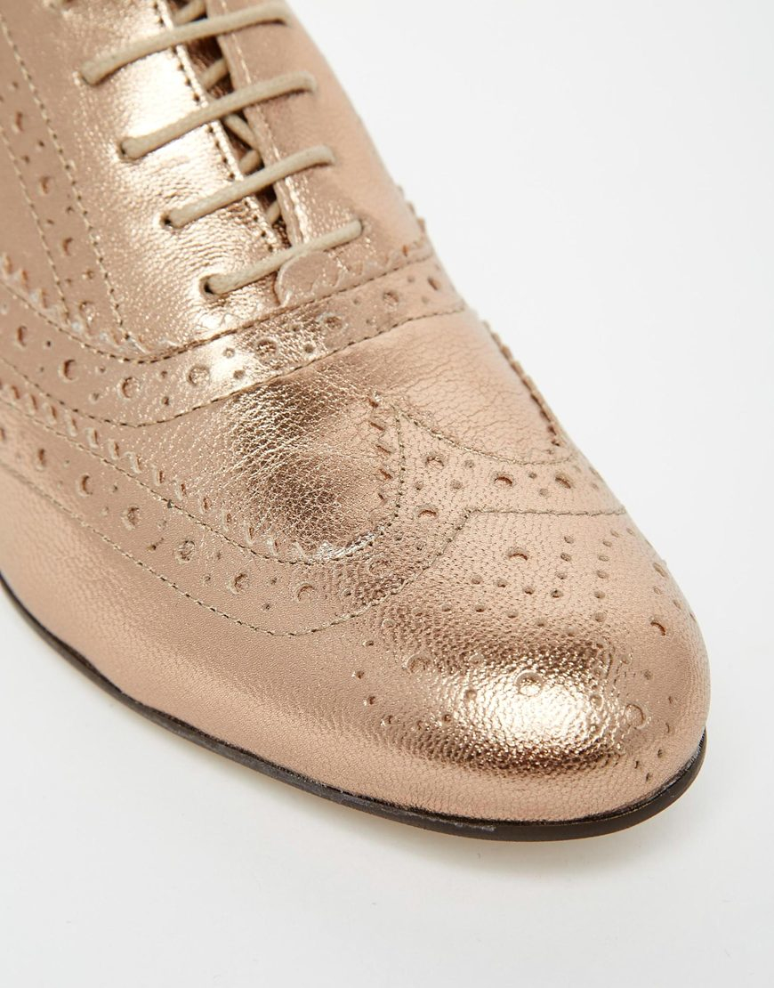 dune gold flat shoes