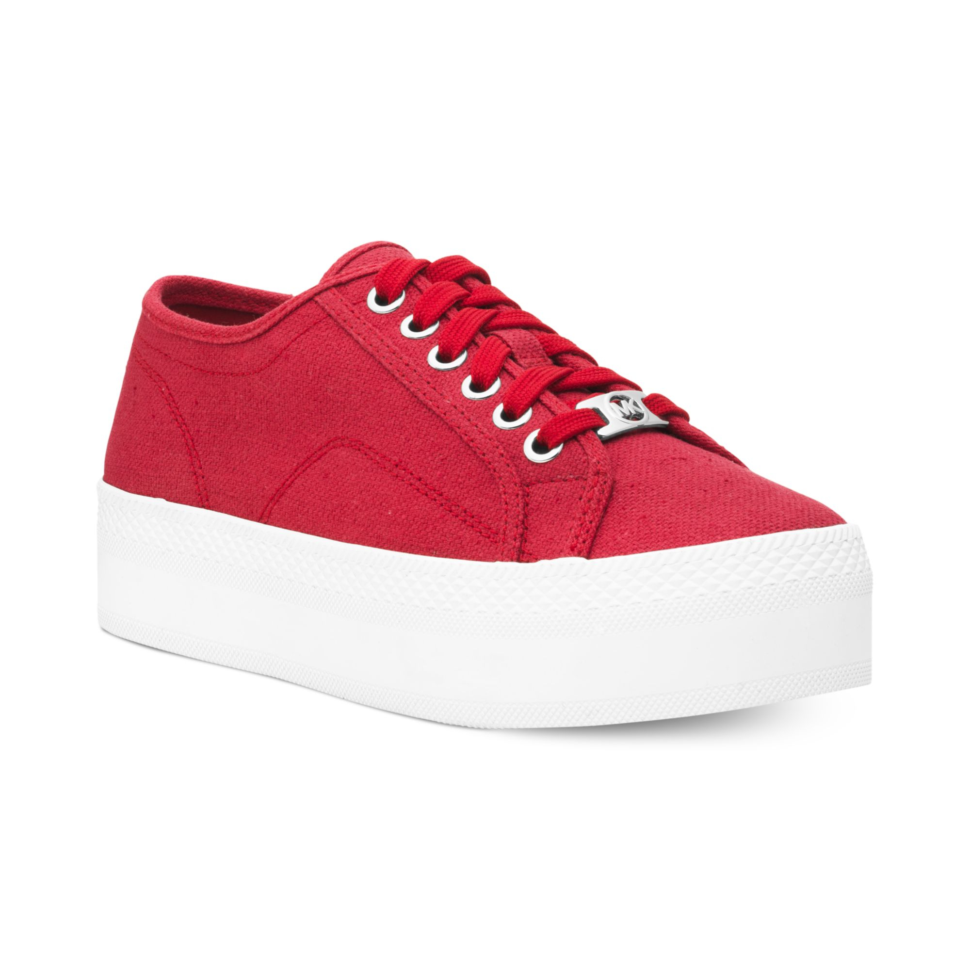 Michael Kors Michael Boerum Platform Sneakers in Red - Lyst