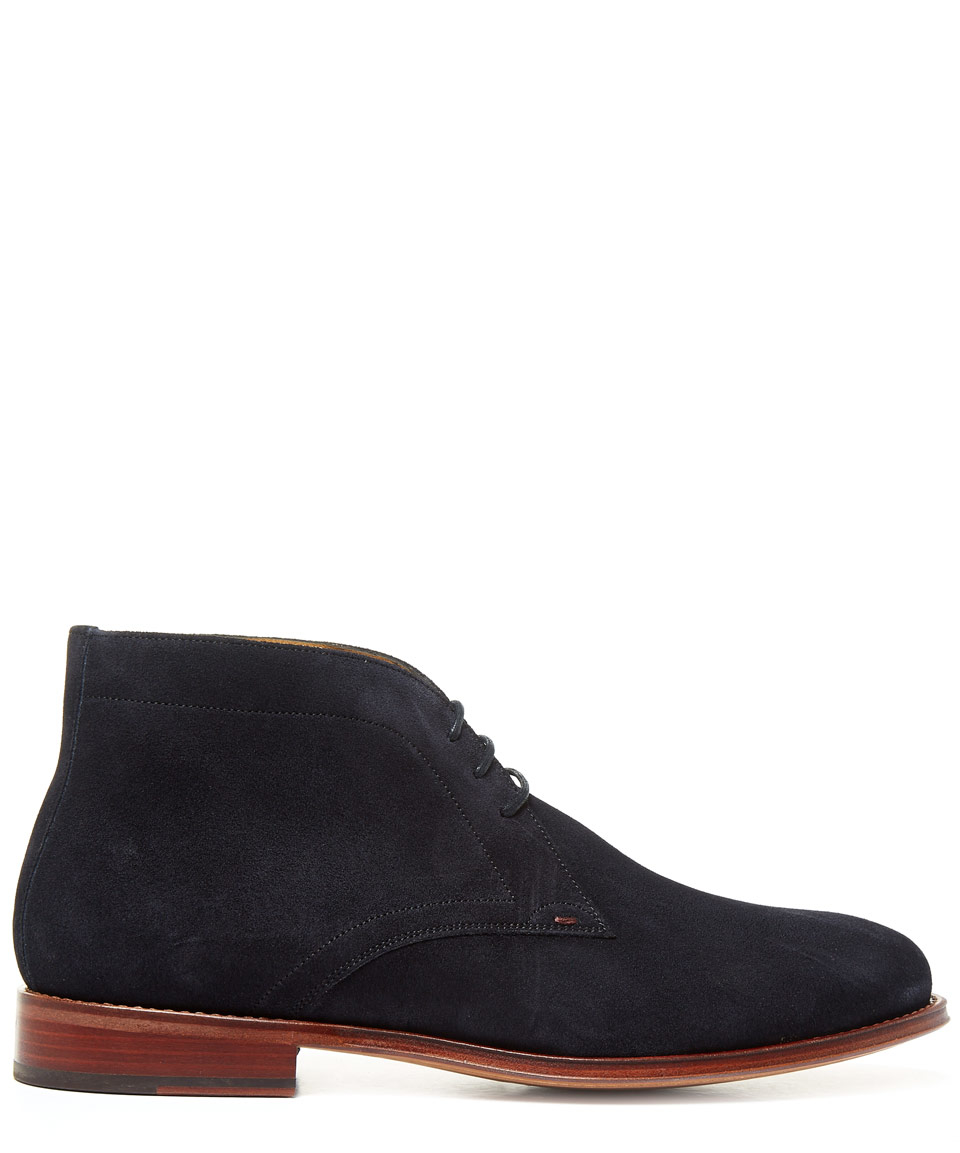 navy blue chukka boots