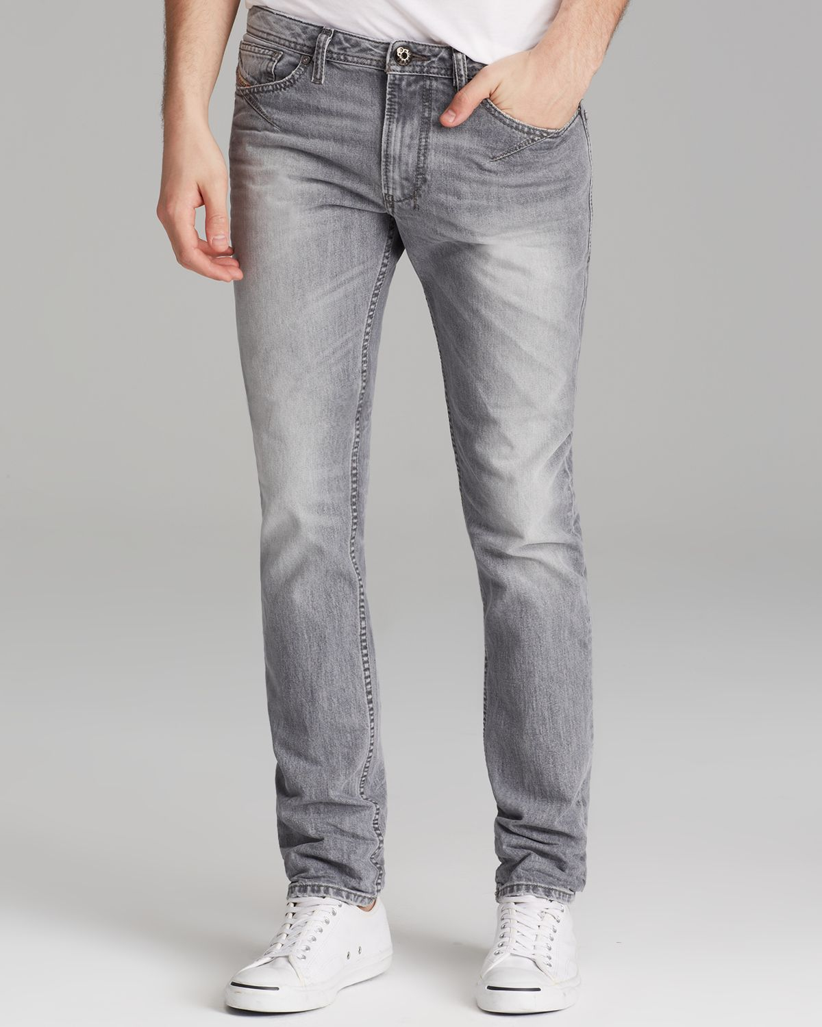 DIESEL Jeans Shioner Slim Fit in Grey in Gray for Men - Lyst