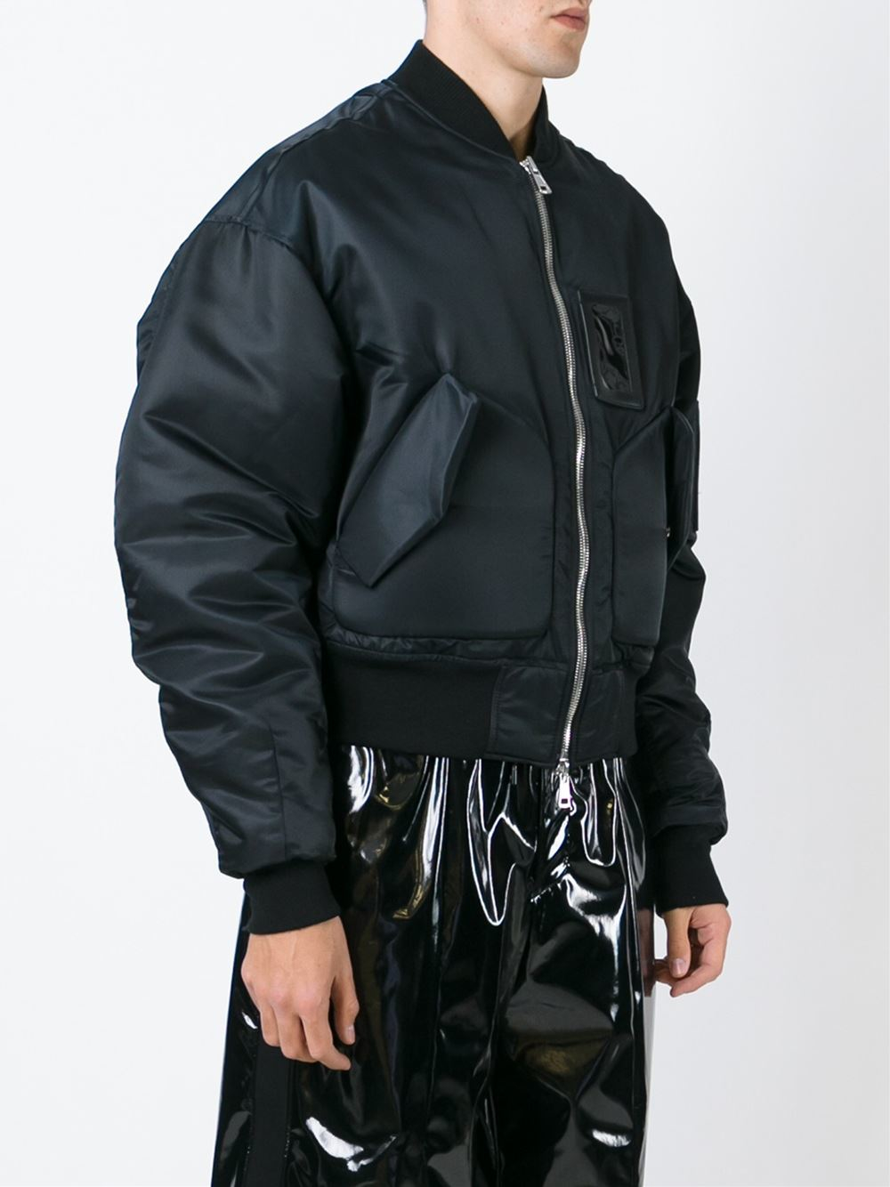 Juun.J Bomber Jacket in Black for Men | Lyst