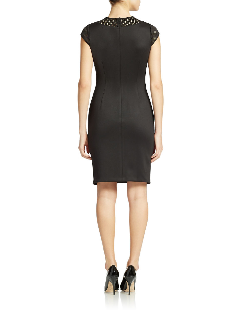 calvin klein sheath dress black