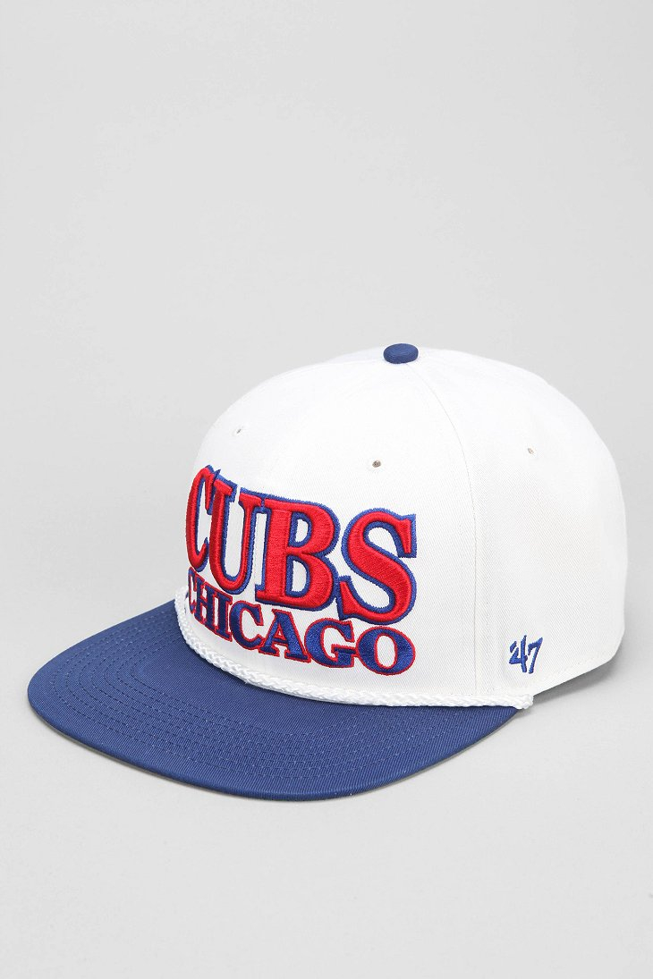 Chicago Cubs '47 Hitch Walking Bear Neon Yellow Snapback Rope Cap